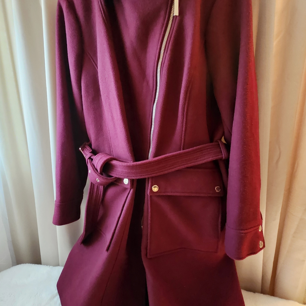 Michael Kors Asymetrical Wool Pea Coat Sz. XXL